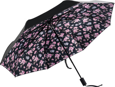 

HOSHI THREE FOLD MANUAL OPEN BLOSSOM FLOWERS Umbrella(Multicolor)
