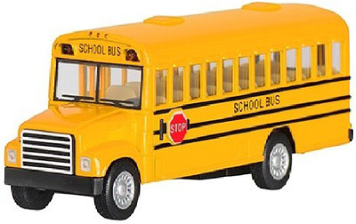 

Rhode Island Novelty 5 inch Diecast School Bus with Pullback Action and Opening Door(Yellow)
