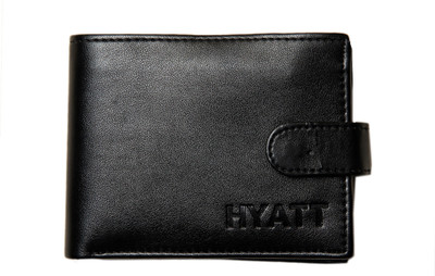 

HYATT Men Black Artificial Leather Wallet(9 Card Slots)