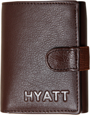

HYATT Men Brown Genuine Leather Wallet(7 Card Slots)