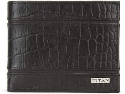 

Titan Men Casual, Formal Brown Genuine Leather Wallet(8 Card Slots), Bblack