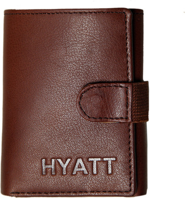 

HYATT Men Tan Genuine Leather Wallet(7 Card Slots)
