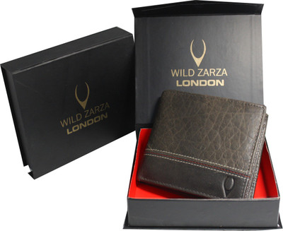 

WILD ZARZA LONDON Men Brown Genuine Leather Wallet(16 Card Slots)