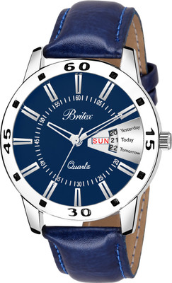 

Britex BT7055 Avtar Day and Date Functioning Leather Strap Analog Watch - For Men