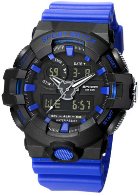 

Sanda SD 799 Blue Infinity Shock Watch - For Men