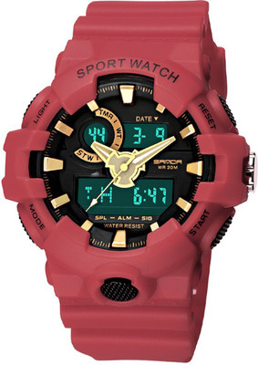 

Sanda SD-799 Red Infinity Shock Watch - For Men