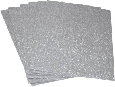 

OZ STORE SILVER Glitter Foam Sheet 10 PCS