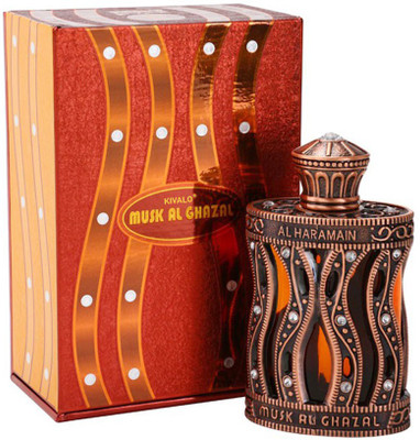 

Kivalo Ⓡ Haramain Pure Original Musk Al Ghazal Fragrance Perfume Oil (Attar) with Sandalwood - 30 ml Floral Attar(Musk)