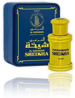Kivalo Ⓡ Haramain Pure Original Sheikha Fragrance Perfume Oil (Attar) with Sandalwood, Musk, Amber - 12 ml Floral Attar(Musk)