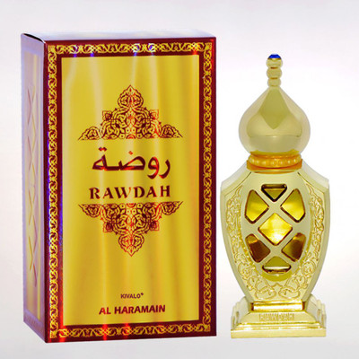 

Kivalo Ⓡ Haramain Pure Original Rawdah Fragrance Perfume Oil (Attar) with Agarwood, Musk - 15 ml Floral Attar(Oud (agarwood))