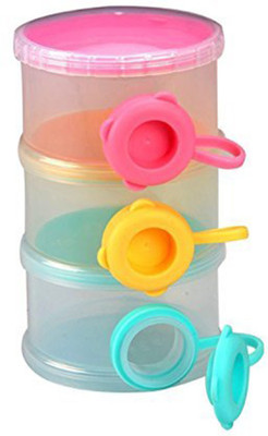 

Giftee 3 LAYER BABY MILK POWDER CONTAINER WITH SEPERATE DISPENSING OPENINGS HIGH EUROPEAN QUALITY - 350 ml(multi)