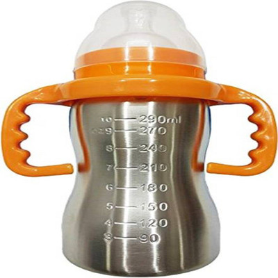 

babique Thermal Insulation Stainless Steel Baby Feeding Bottle -290 ml (Orange) - 290 ml (Orange) - 290 ml(Orange)