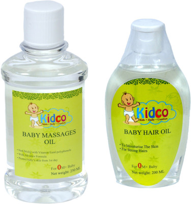 

KIDCO BABY HAIR OIL & BABY MASSAGE OIL COMBO(White)