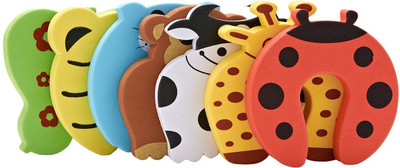 

IGADG Baby Safety Door Guard - Prevents accidents and Finger Chapping Pack of 3(Multicolor)