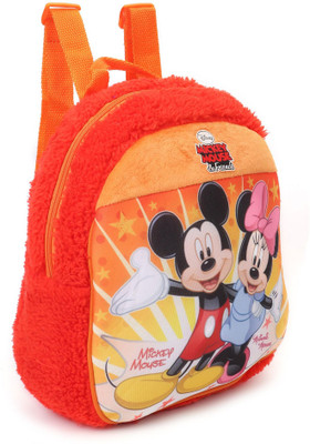 

Disney Mickey and Minnie Plush Bag School Bag(Red, 12 inch)