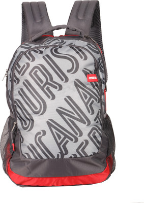 

American Tourister POP Plus 01 Backpack (Grey&Red) 19 L Backpack(Grey, White)