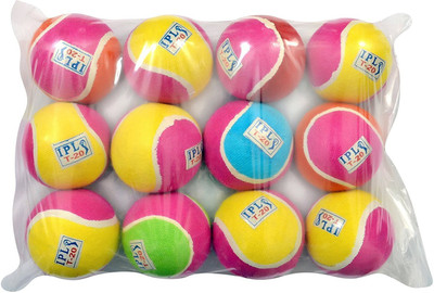 

Toto IPL T20 Cricket Tennis Ball - Multicolored Balls Ideal For Recreational Play Cricket Tennis Ball(Pack of 12, Multicolor)
