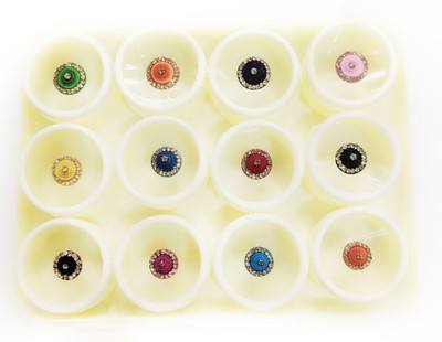 

Amatra 12 fancy bindi Forehead Multicolor Bindis(Fancy Bindi)