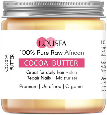 

lousfa 100% African Cocoa butter raw organic Premium A+ Grade butter For Face, Skin, Body, Lips, DIY products 100 gram(100 g)