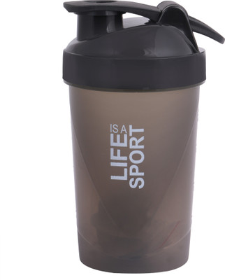

STRONG GYM ACCESSORIES SHAKER 400 ml Shaker(Pack of 1, Black)