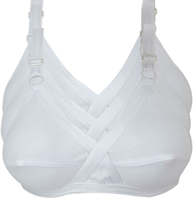 X-WELL Women Full Coverage Non Padded Bra(White)