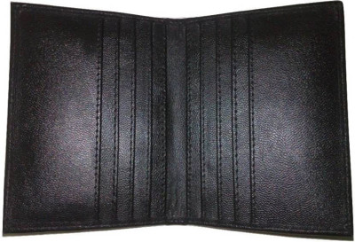 

SHAR Men Black Genuine Leather Card Holder(10 Card Slots)