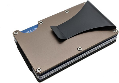 

House of Quirk 15 Card Holder(Set of 1, Gold)