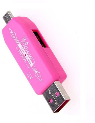 

Elegant Shopping Micro USB Sd Card Reader With Micro USB OTG Adapter For All Smartphones, Laptop & Pc Card Reader(Pink)