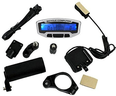 

FurMito Blue Backlight LCD Display Bicycle SD-558 Wired Cyclocomputer