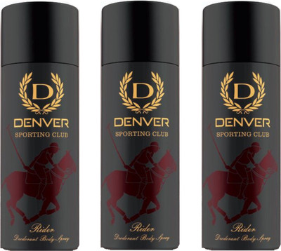 

Denver Sporting Club New Rider Deodorant Body Spray - For Men(495 ml, Pack of 3)