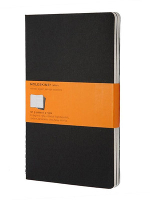 

Moleskine Regular Journal(Cahier, Black, Pack of 3)