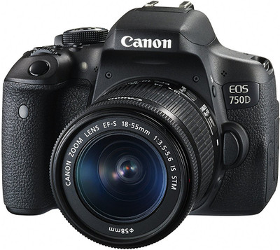 

Canon EOS 750D_EF-S18-55 DSLR Camera EOS 750D 24.2MP Digital SLR Camera (Black) + 18-55 IS STM Lens + Memory Card + Carry Bag(Black)