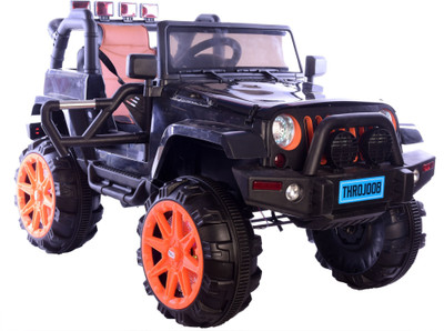 

Toy House Trooper Off Roader Rechargeable Jeep with remote for kids (2 to 7 yrs) Jeep Battery Operated Ride On(Blue)
