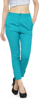 indibelle Skinny Fit Women Green Trousers