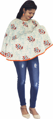

mum's caress Orange Bloom Feeding Cloak(Blue, orange)