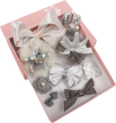 

Yellow Bee Silver Hair Clips Set Hair Accessory Set(Silver)