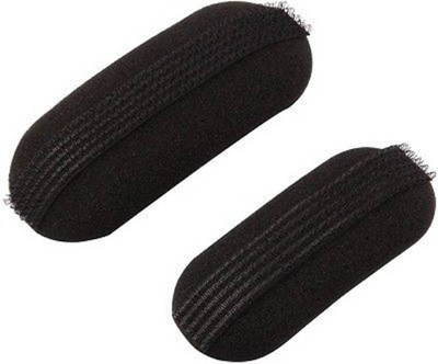 

fnb 2 Pcs Black Hair Clip Volume Bumpit Padding Bun Updo / 2 pcs Hair soft Bumpits with clip Hair Clip(Black)