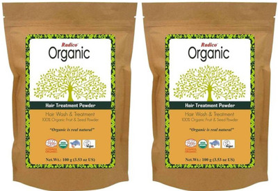 

RADICO 100% ORGANIC AMLA,RITHA,SHIKAKAI MIX (HAIR TREATMENT) POWDER(200 g)