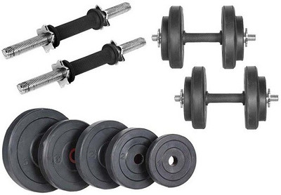 

saipro 14 KG gym dumbbells combo | 12kg Plates Home Gym Combo(0 - 20 kg)