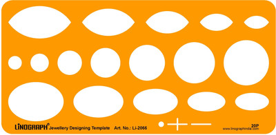 

LINOGRAPH li-2066 Jewelry Design Template(Pack of 17)