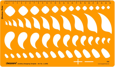

LINOGRAPH Li-2052 Jewelry Design Template(Pack of 52)