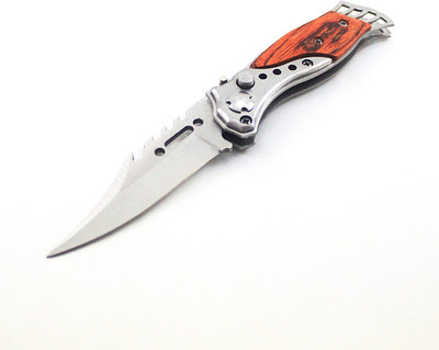 

Military Green LED Folding Knife Pocket Knife(Silver, Orange)