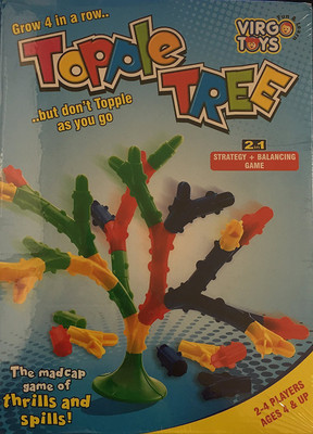 

virgo toys Topple Tree - Strategy & Balancing Game : 2-4 Players Game : Grow 4 in a Row: For 4 yrs & up(Multicolor)