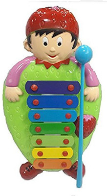 

Baby Tintin Attractive 7 Notes Cartoon Musical Instrument Featured Xylophone Toy For Kids(Multicolor)