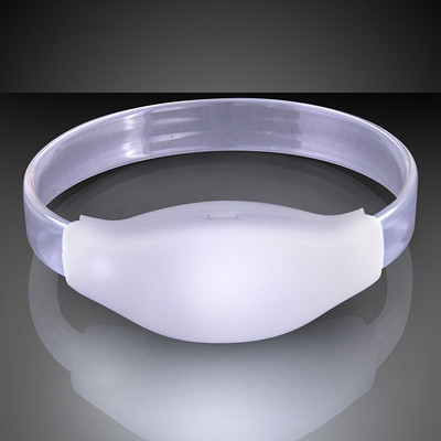 

XYDROZEN ® Pearl White - Light Up White Sound Activated LED Bracelet LED Front Light(Pearl White)