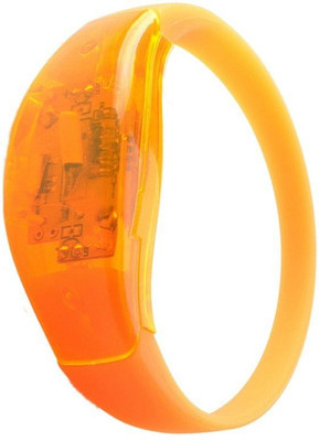 

XYDROZEN ™ Atomic tangerine - Party Rave Concert Voice Control LED Light Bracelet Bangle Sound Activated Glows LED Front Light(Atomic tangerine), Orange