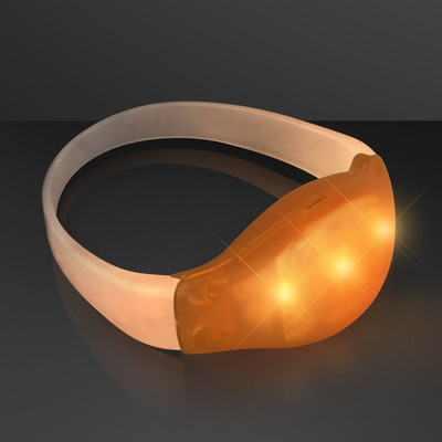 

XYDROZEN ® Hot Orange - Light Up Orange Sound Activated LED Bracelet LED Front Light(Hot Orange)