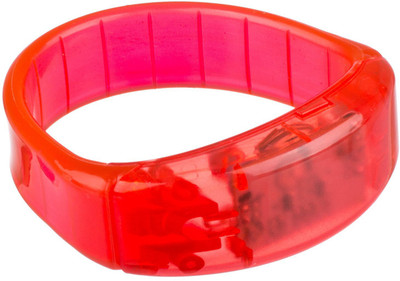 

XYDROZEN ™ Amaranth - Colors Party Rave Concert Voice Control LED Light Bracelet Bangle Sound Activated Glows in The Dark Decoration LED Front Light(Amaranth), Red