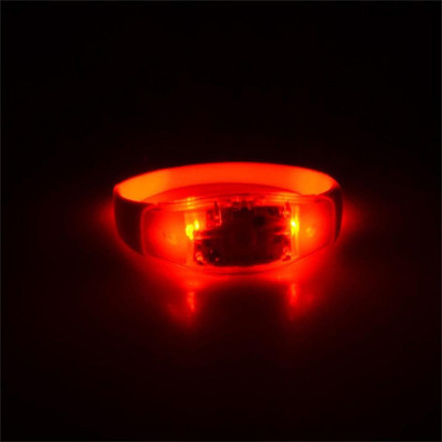 

XYDROZEN ® Cinnabar - Voice Activated Sound Control Led Flashing Bracelet Bangle Wristband for Night Casual Use (A, Red) LED Front Light(Cinnabar)