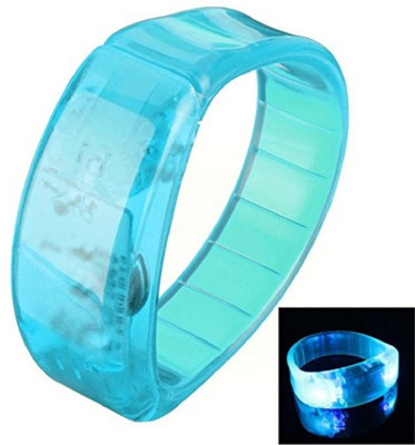 

XYDROZEN ™ Baby Blue - Led Light Up Bangle Bracelet LED Wristband Voice Activated Stick for Party Concert Raves Club Carnival Festival LED Front Light(Baby Blue)